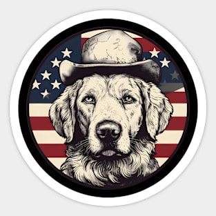 Patriotic Kuvasz Sticker